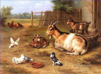 Chèvre Mouton Berger Peintures