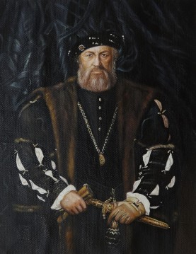 Portrait Charles de Solier Lord Morette by Hans Holbein 13x17 inches EUR120 Peinture à l'huile