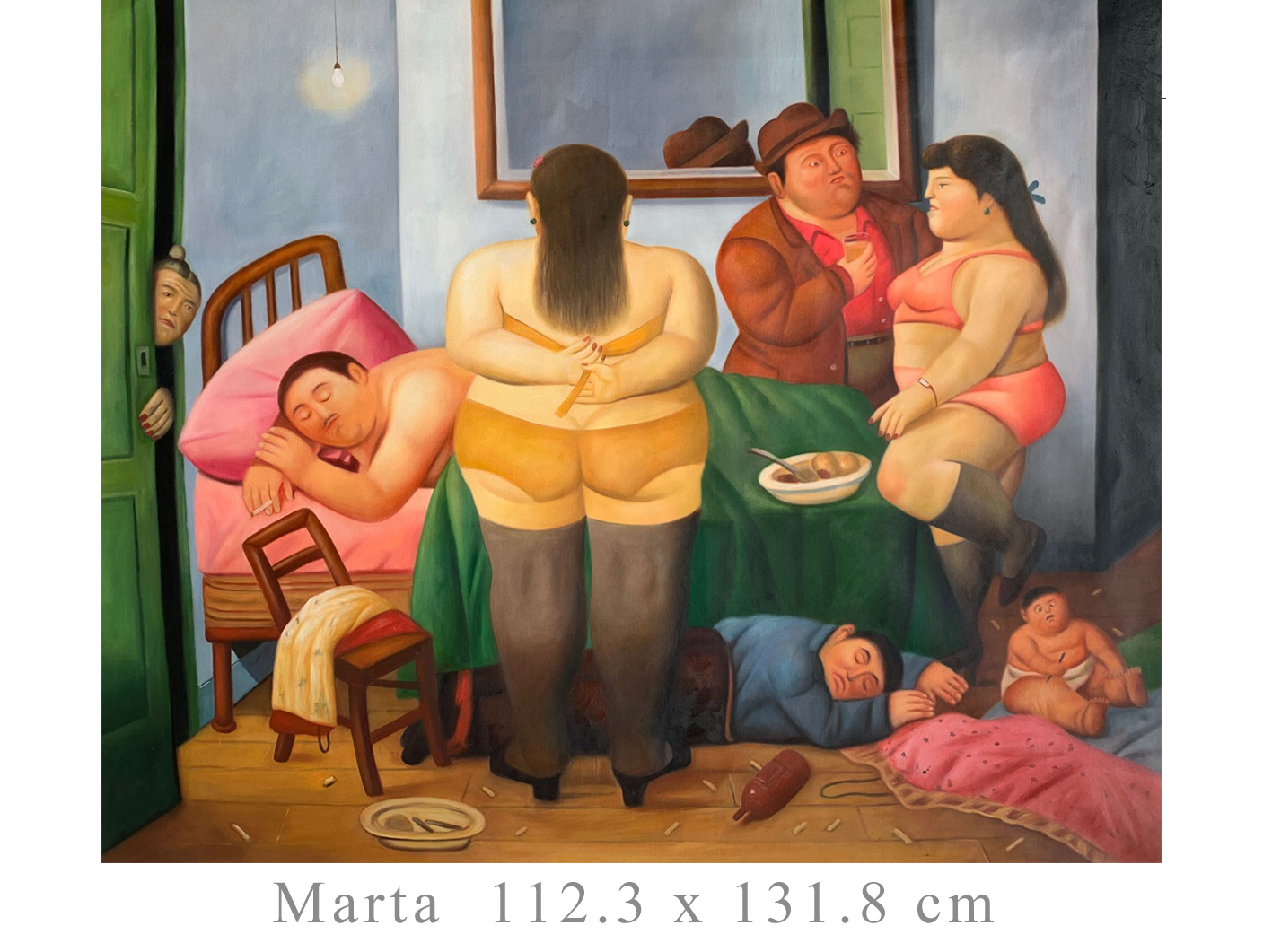 Botero Marta 112x132cm EUR498 Peintures à l'huile